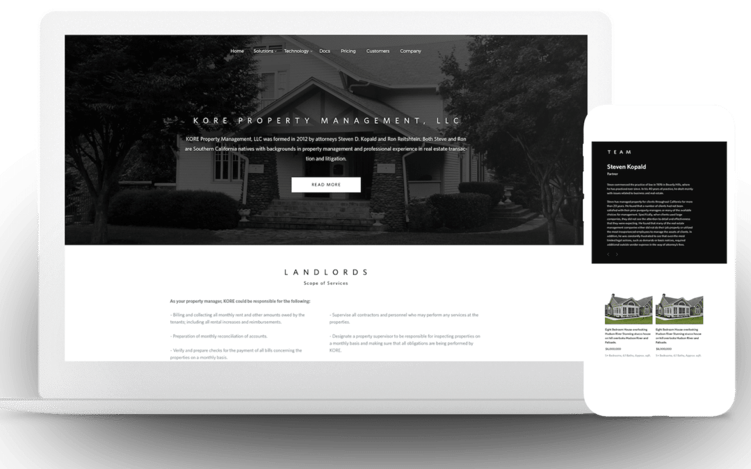 Landing Page Development for Property Management Firm