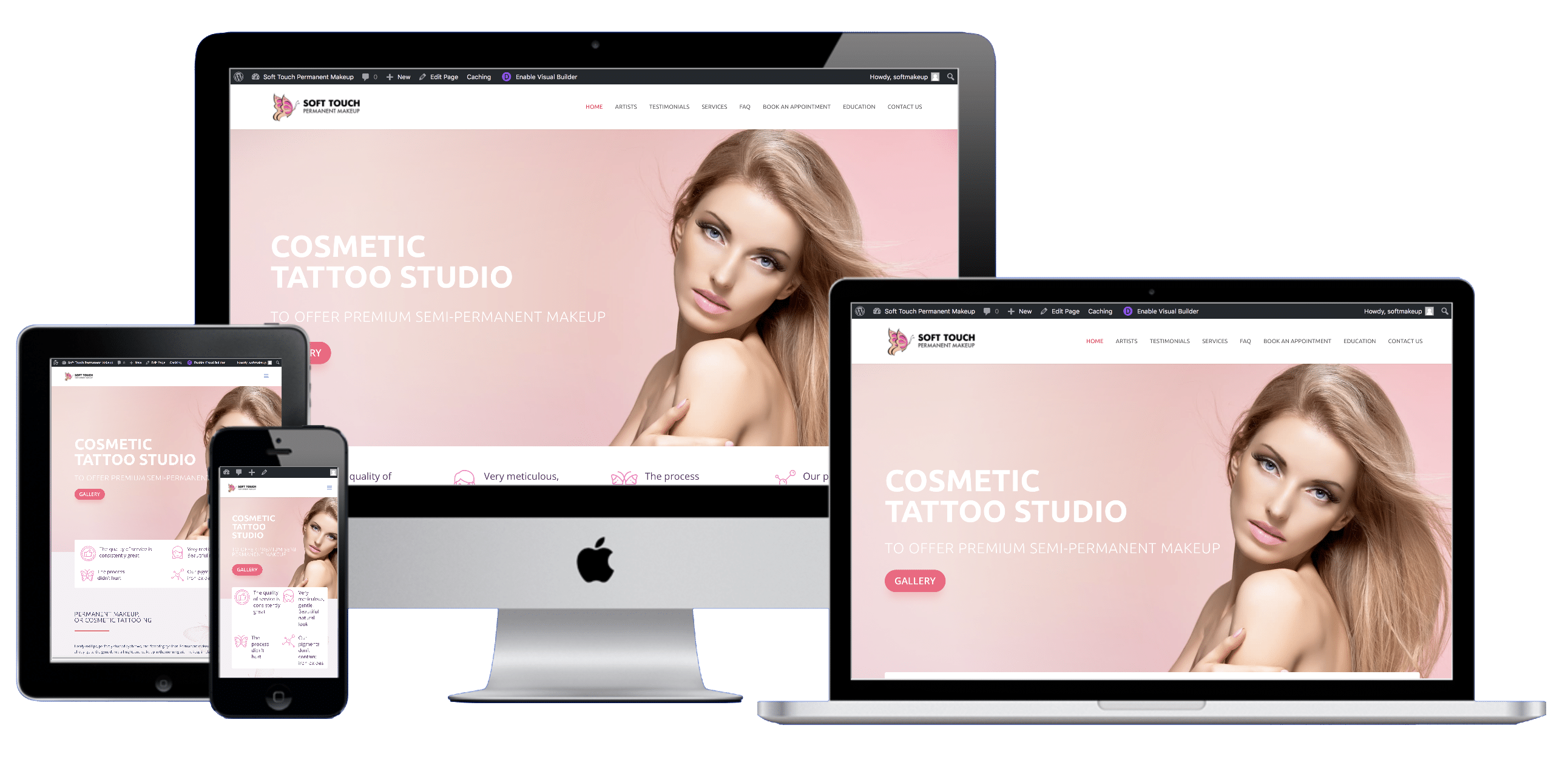 Web Design for Soft Touch Permanent Makeup