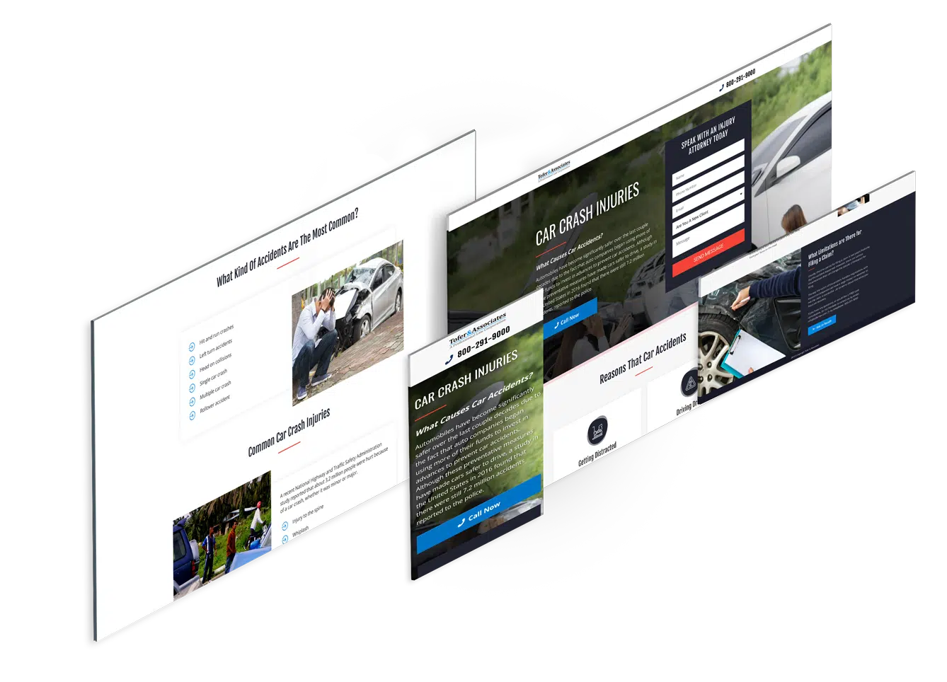 Landing Page Design for Car Accident Attorney (3)