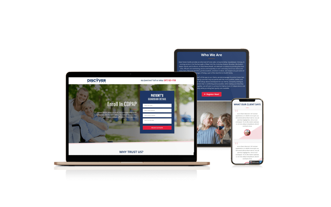 Landing Page Development for Home Care Agency