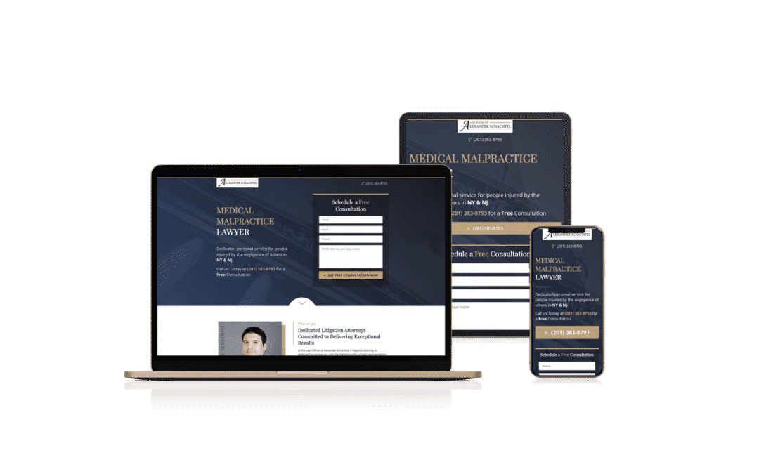 Landing Page Design for Medical Malpractice Attorney