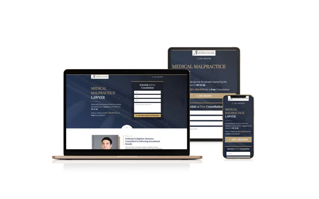 Landing Page Design for Medical Malpractice Attorney