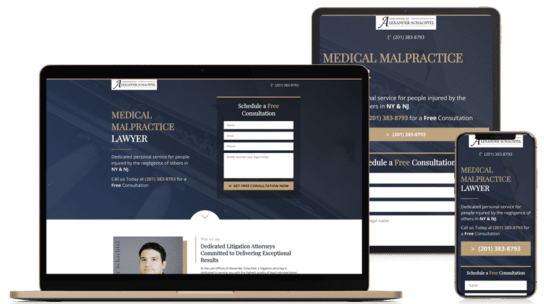 Landing Page Design for Medical Malpractice Attorney (3)