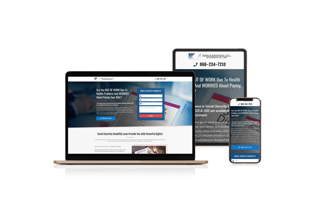 Landing Page Design for Disability Attorney