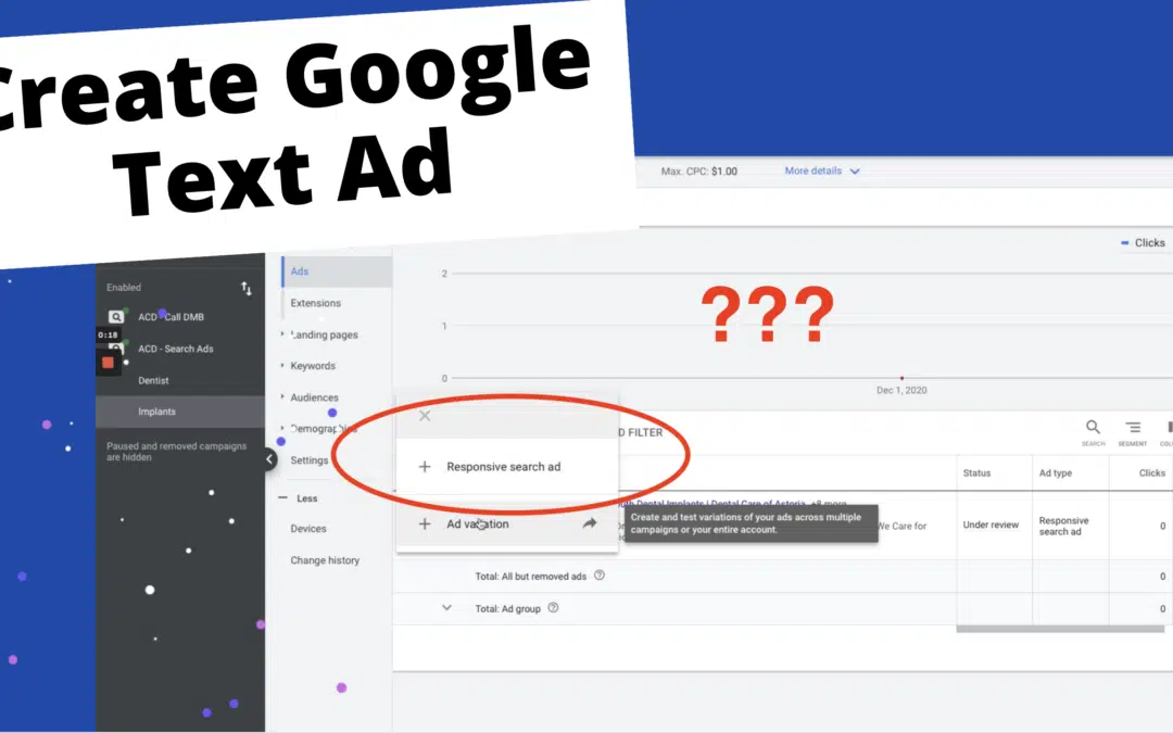 Change Google Responsive Ads to Text Ads