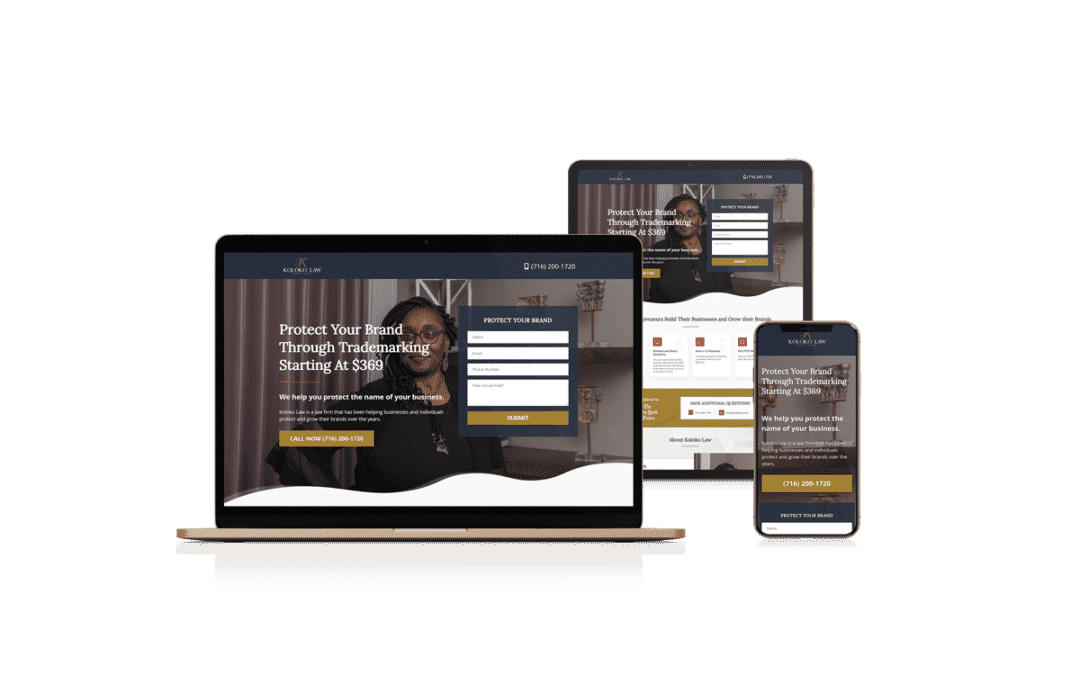 Landing Page Design for Trademark Attorney