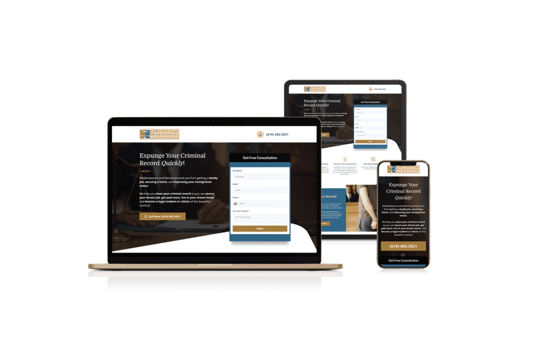 Landing Page Design for Expungement Lawyer