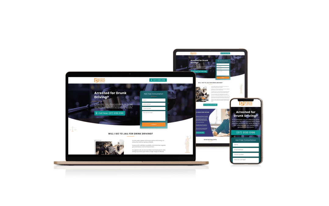 Landing Page Design for DUI Lawyer
