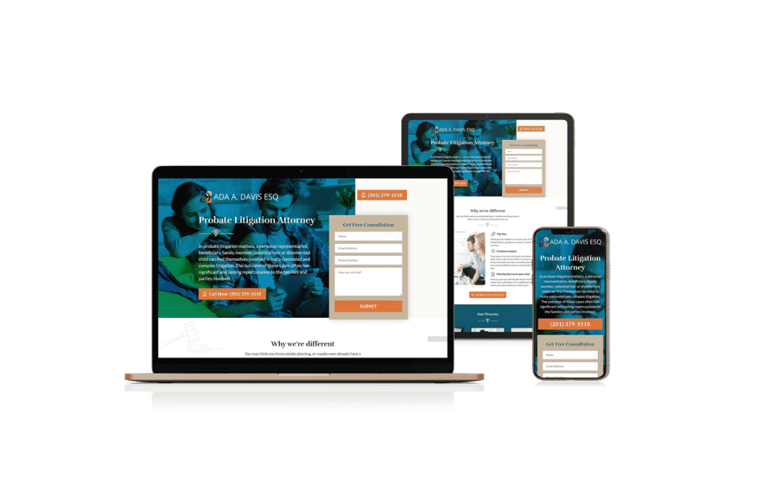 Landing Page Design for Probate Lawyer